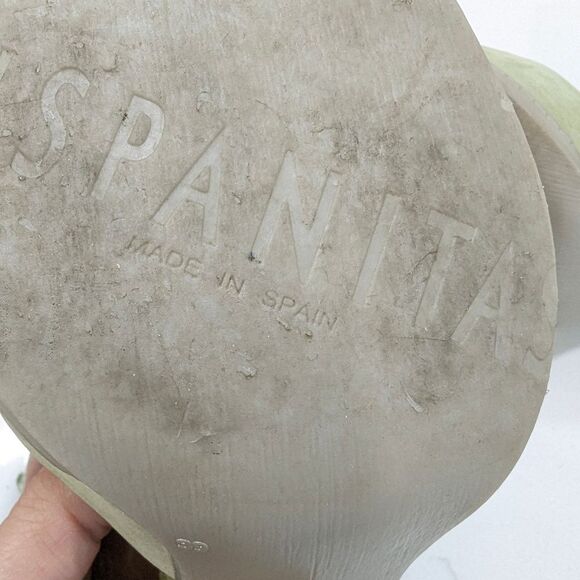 Anthropologie HISPANITAS sued leather side zip ankle peep toe shoes bootie sz 39 - Picture 10 of 11